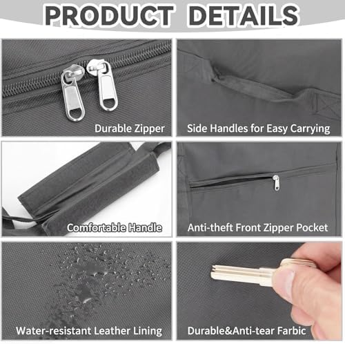 1 Pcs 83 x 16 x 12", 260 L Versatile Large Duffle Bag, Gray - Image 4