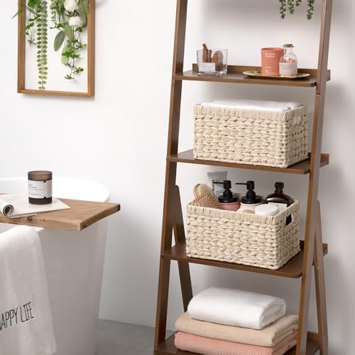 GRANNY SAYS White Wicker Baskets for Storage, Wicker Storage Baskets,2-Pack - Image 2