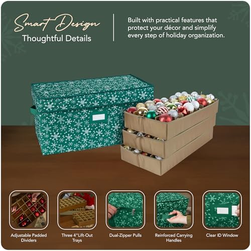 Covermates Adjustable Ornament Storage Box, 25.5" W x 13" D x 12.5" H - Image 4