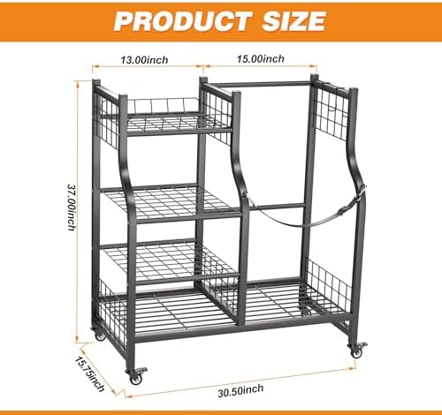 Ultrawall Golf Storage Organizer, Golf Bag Storage Stand for Garage - Image 2