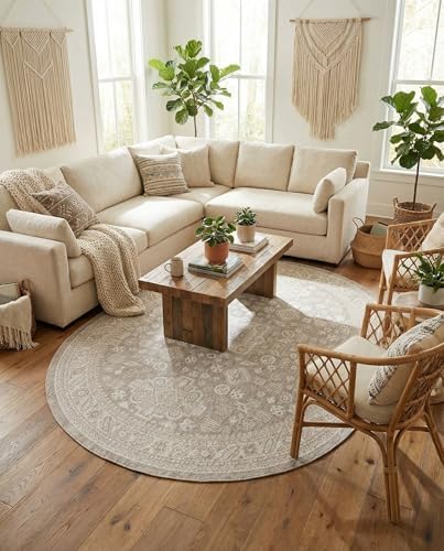 Rugs.com - Outdoor Aztec Rug – 7' 10 x 10' Oval Light Gray Washable Indoor/Outdoor Rug – Durable Flatweave for Patios, Decks, and Porches - Image 4