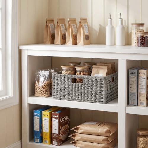 GRANNY SAYS Wicker Baskets for Organizing, Waterproof Pantry Basket, 1-Pack - Image 4