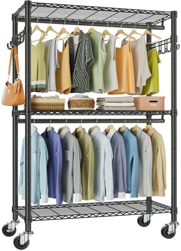 VIPEK R2 Plus Clothes Rack Heavy Duty Rolling Closet for Hanging Clothes by VIPEK
