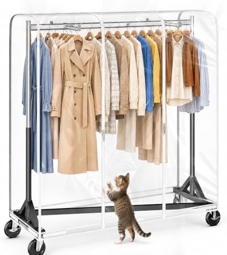 HOKEEPER Z Rack for Clothes with Cover Load 500 LBS with Display Arms by HOKEEPER