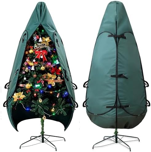 Upright Christmas Tree Storage Bag - Fits 8 Ft to 10 Ft Trees by BakCover
