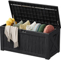 Devoko 125 Gallon Outdoor Storage Box, Waterproof Resin Deck Box by DEVOKO