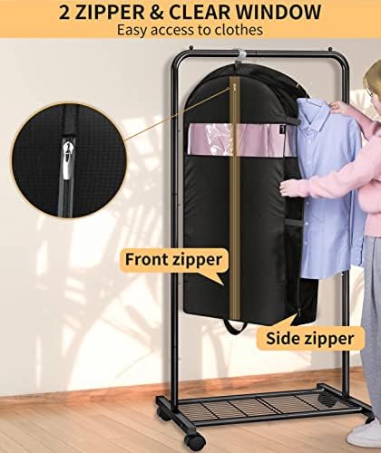 MISSLO 3 Pack 43" Garment Bag + 3 Pack 40" Garment Bags - Image 7