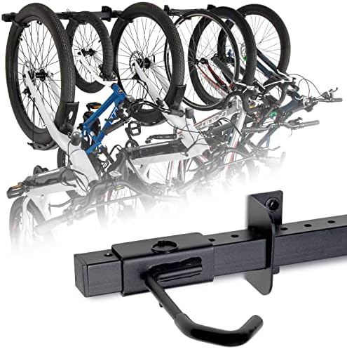 GoSports Wall Mounted Bike Rack for Garage - Vertical Storage for 4 to 6 Bicycles by Unknown