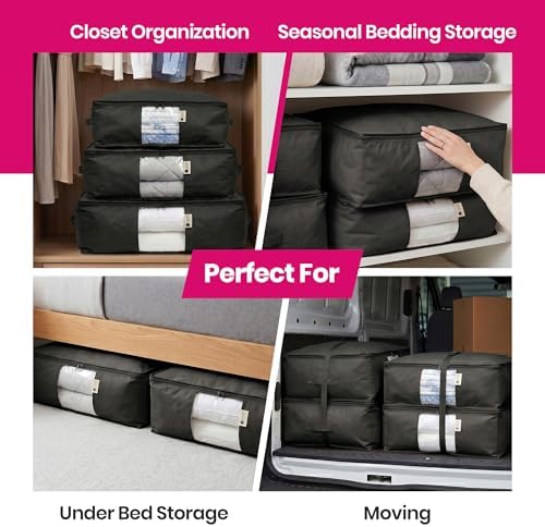 Storage Bags for Comforter, Clothes & Bedding Sets With Cedar Protection - Image 6