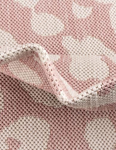 Unique Loom Outdoor Safari Collection Area Rug - Leopard (13' Square, Pink Ivory/Ivory) - Image 6
