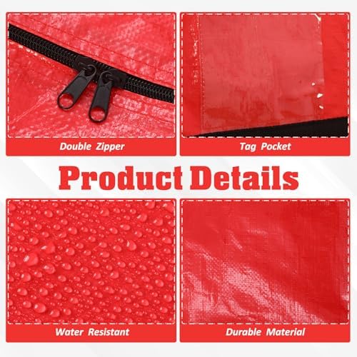 Windyun 4 Pcs 168 Gallon Extra Large Moving Bags XXL Heavy Duty Storage Bag - Image 3