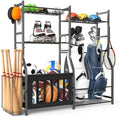 TORACK Golf Bags Stand with Ball Storage, Large Capacity Garage Sports Equipment Organizer by TORACK