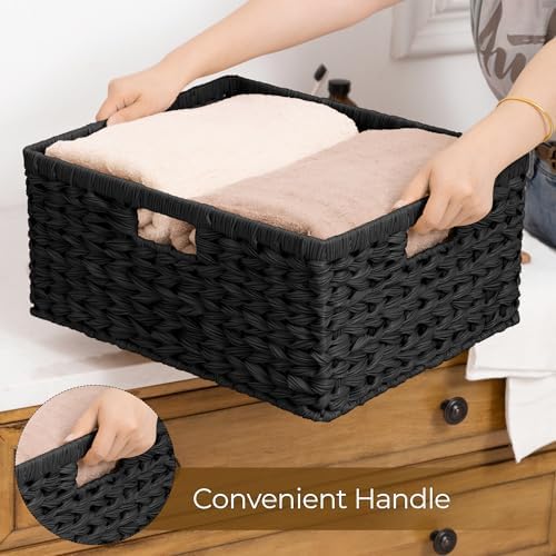 GRANNY SAYS Storage Baskets for Organizing, Waterproof Black Basket, 1-Pack - Image 4