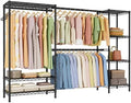 Golpart Heavy Duty Clothes Rack Metal Wardrobe with Adjustable Wire Shelves by Golpart