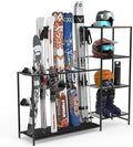 Freestanding Ski Rack, Ski Storage Rack w/Width-Adjustable Bars by Unknown
