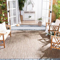 SAFAVIEH Washable Rug Outdoor Courtyard Collection - 9' x 12', Natural & Black, Non-Shedding & Easy Cleaning, Ideal for Patio, Backyard, Mudroom (CY8521-37312) by Unknown