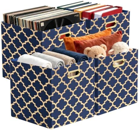 11x11x11 Storage Cube Bins, Collapsible Storage Bins Fabric Storage Cubes by Posprica