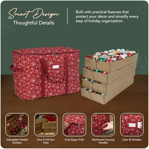 Covermates Adjustable Ornament Storage Bag, 25.5" W x 13" D x 18.5" H - Image 4