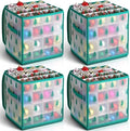 Saintrygo 4 Pcs Ornament Storage Box with 64 Compartments, Tree Style by Saintrygo