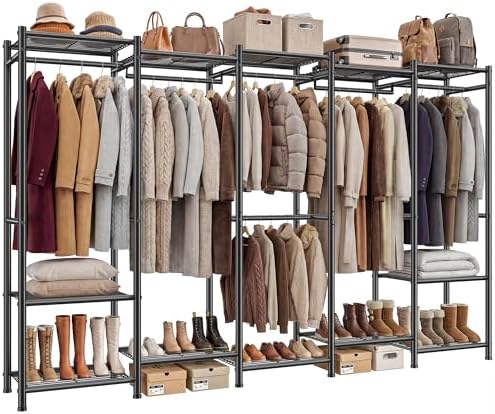 Raybee Freestanding Closet 1200LBS Heavy Duty Metal Closet System by Raybee