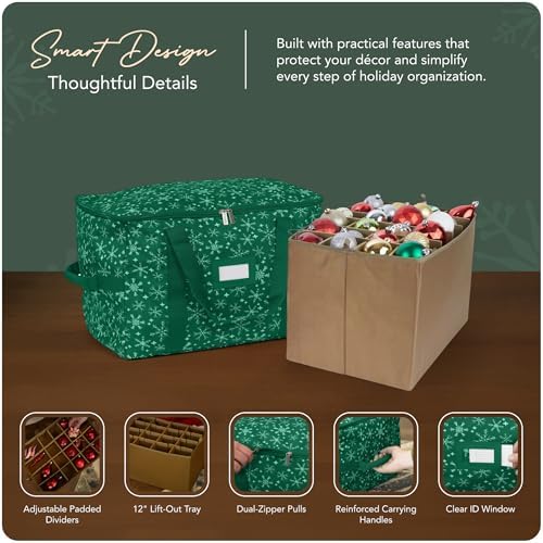 Covermates Adjustable Ornament Storage Bag, 19.25" W x 13" D x 12.5" H - Image 4