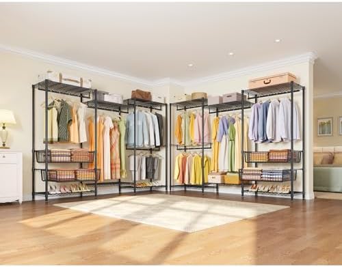 VIPEK V10 Heavy Duty Clothes Rack, Portable Closet Garment Rack Black - Image 3