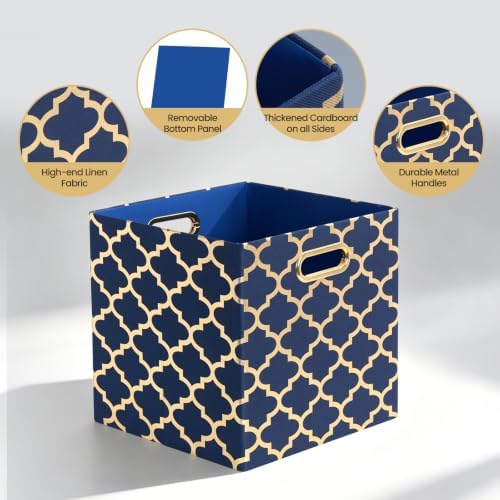 11x11x11 Storage Cube Bins, Collapsible Storage Bins Fabric Storage Cubes - Image 3