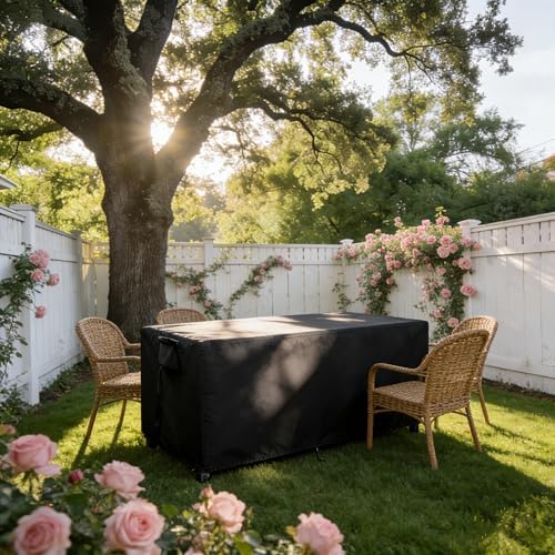 Outdoor Dining Table Cover Waterproof-69x33x30inch - Image 7