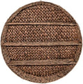 happimess Annulus 3-Shelf Circular Hyacinth Wall Rack 24.6", Brown by Happimess