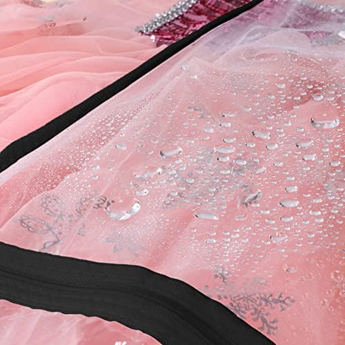 Univivi 40 Inch Dance Costume Garment Bags for Dancers, Clear Black, 3 Pack - Image 5