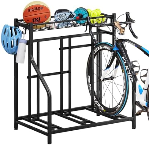 Garage Bike Rack Storage 3 bikes Stand Organizer Adjustable Holds by YIZAIJIA