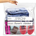 BEIDOU-PAC 3 Gallon Large Plastic Bags with Zipper Top, | 100 Count | 2 Mil | 16" x 18" | Heavy-Duty Reusable Clear Freezer Storage Bags by BEIDOU-PAC