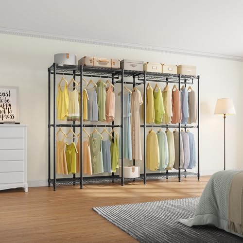 VIPEK V50 Basic Expandable Clothes Rack, Heavy Duty Closet System, Black - Image 4