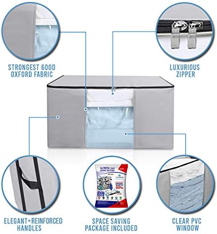 Vacuum Storage Bags, Cube Space Saver Bags, Bedding Space Saving Organizer - Image 4