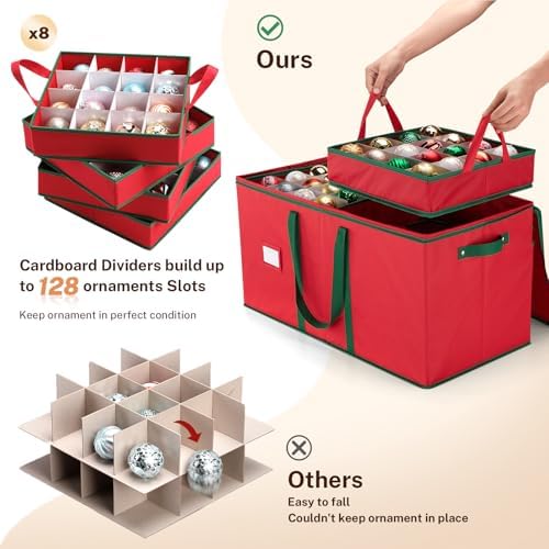MaidMAX Ornament Storage Box, Christmas Ornament Storage, Ornament Storage - Image 2