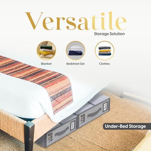 Sheet Organizers and Storage – 4 Pack Bed Sheet Organizer for Queen & King Size, Foldable Linen Closet Storage for Bedding, Duvet Covers, and Pillowcases - Image 7