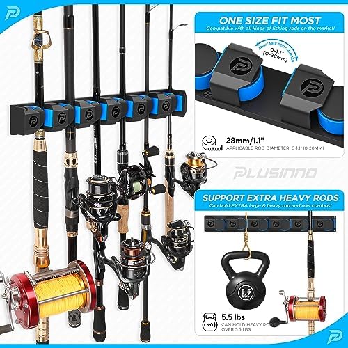 PLUSINNO V6 Vertical Fishing Rod Holder, Pole Holders for Heavy Combos - Image 3