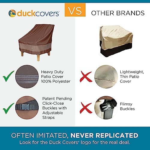 DUCKCOVERS Ultimate Waterproof 101 Inch Patio Offset Umbrella Cover with Integrated Installation Pole, Patio Furniture Covers - Image 2
