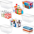 theaoo XLarge Clear Storage Bins with Lids, Stackable Containers, 8 Pack by theaoo