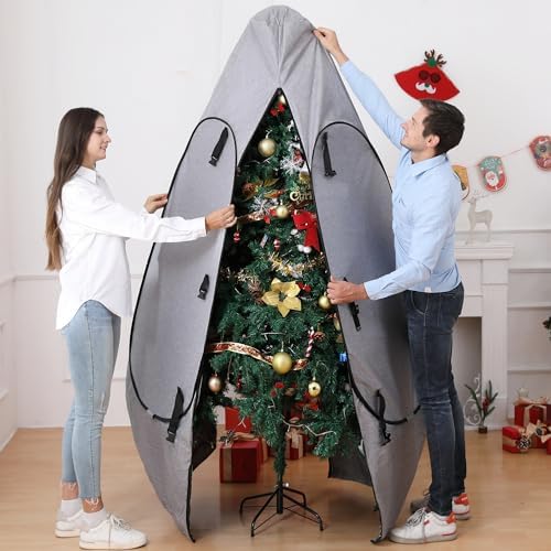 Upright Christmas Tree Storage Bag - 7.5 Ft, Fits 6 Ft to 7.5 Ft Trees by UNARK