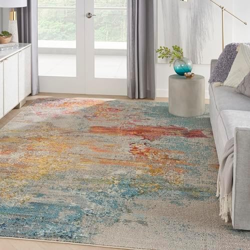 Nourison Home Celestial Sealife 7'10" x 10'6" Area Rug - Easy Clean, Non Shedding, Bed Room, Living Room, Dining Room, Kitchen (8' x 11') - Image 5