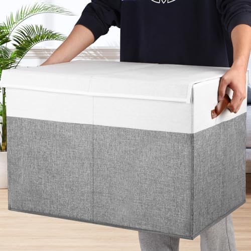 Large Toy Storage Box with Lid, Toy Chest Bin Boxes Basket with Dividers - Image 5
