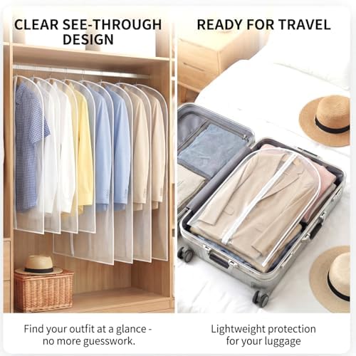 Amylove 40 Pcs 40" Suit Garment Bags for Closet Storage and Travel - Image 6
