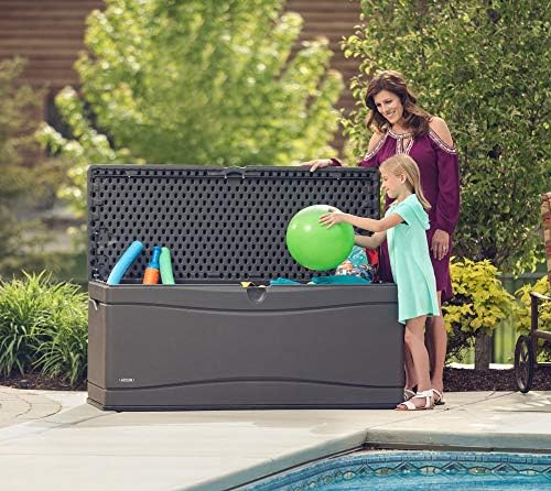 LIFETIME 60298 Heavy Duty Outdoor Storage Deck Box, 130 Gallon, Gray - Image 4
