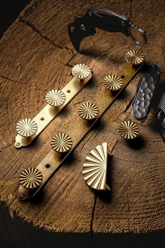Heavy Duty Zinc Alloy Wall Hooks, Single Packed Champagne Bronze (5 Tri Hooks) Coat Hooks for Hanging Coats, Towels, Bags, Keys, Wall Mounted Utility Hooks for Bathroom, Entryway, Closet, Bedroom - Image 3