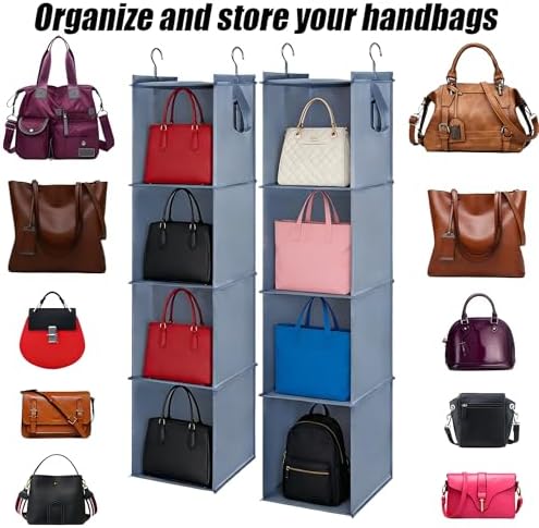 Bag Rack for Closet Storage Hanging Purse Organizer for Closet - Image 4