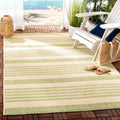 SAFAVIEH Washable Rug Outdoor Courtyard Collection - 5'3" x 7'7", Beige & Sweet Pea, Non-Shedding & Easy Cleaning, Ideal for Patio, Backyard, Mudroom (CY6062-218) by Unknown