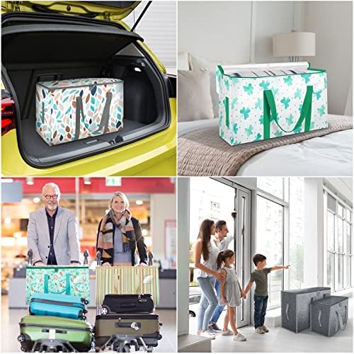 BALEINE 8-Pack Oversized Moving Bags with Reinforced Handles, Heavy-Duty Storage Tote for Clothes, Moving Supplies (Spring Stroll, 8-Pack) - Image 3