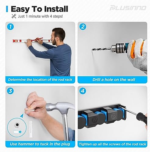 PLUSINNO V6 Vertical Fishing Rod Holder, Pole Holders for Heavy Combos - Image 7