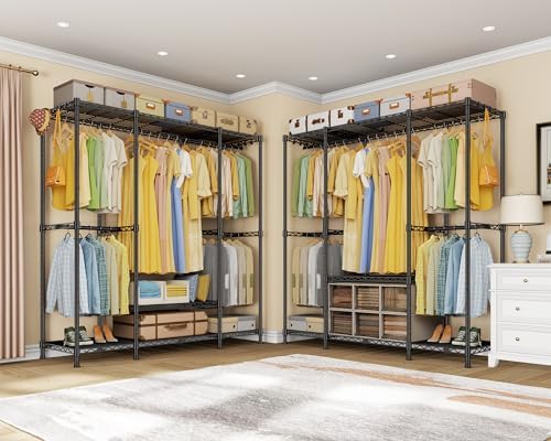 Ulif E3 Heavy Duty Garment Rack 4-Tier Freestanding Closet Organizer System - Image 5